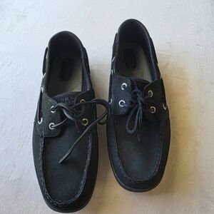 Sperry Siz 9.5 M Bluefish 2 Eye Black Like new w/ box